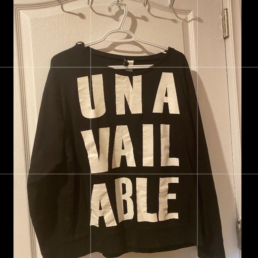 H&M “Unavailable” sweatshirt for sale!
